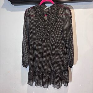 Zara woman’s black polka dot‎ dress. Size small